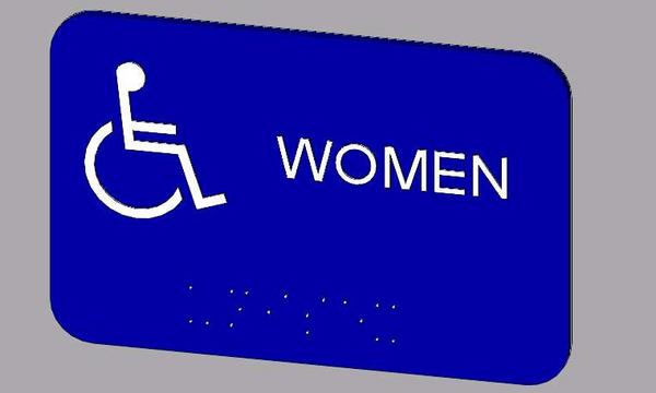 Wall Restroom Sign - Women
