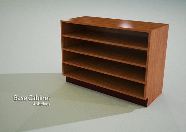 BASE CABINET- 4 Shelf Paper Storage - Casework