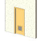 SINGLE FLUSH DOOR W/ LOUVER