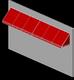 Red Fabric Awning
