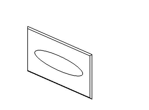 Recessed Facial Tissue Dispenser