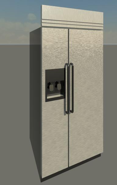 Refrigerator_built-in_SideBySide_stainless.rfa