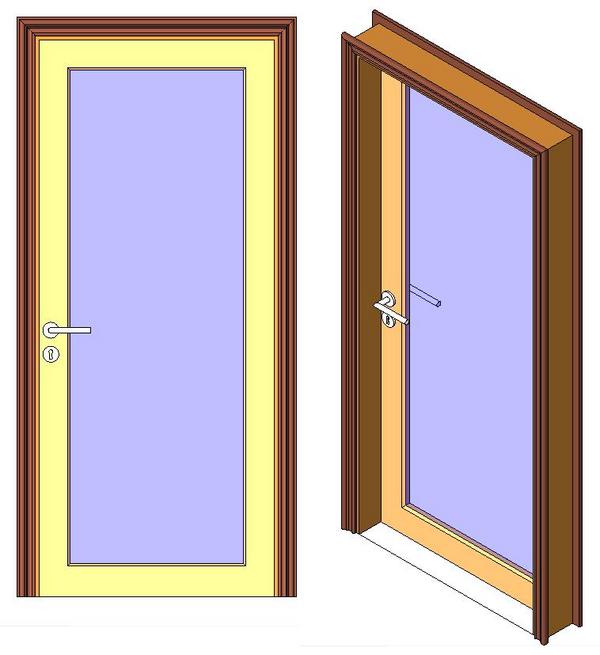 PM - Interior Abrir 1 Folha Vidro Liso