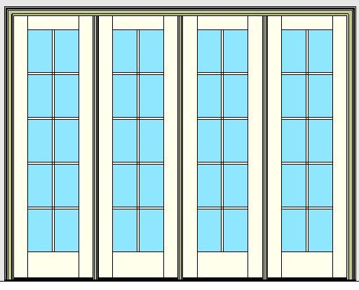 Kolbe Ultra Series Inswing Patio Door 4-Wide Handicap Sill Units