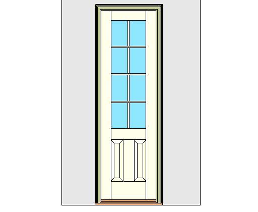Kolbe Ultra Series Inswing Entrance Door 1-Wide 2-Panel Oak Sill Units