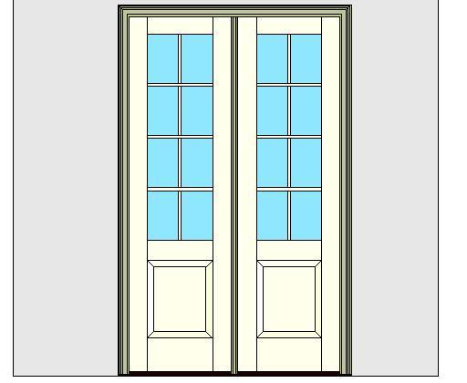 Kolbe Ultra Series Inswing Entrance Door 2-Wide 1-Panel Handicap Sill Units