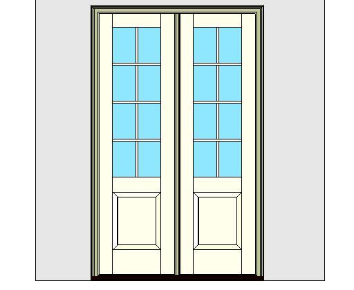 Kolbe Ultra Series Inswing Entrance Door 2-Wide 1-Panel Standard Sill Units