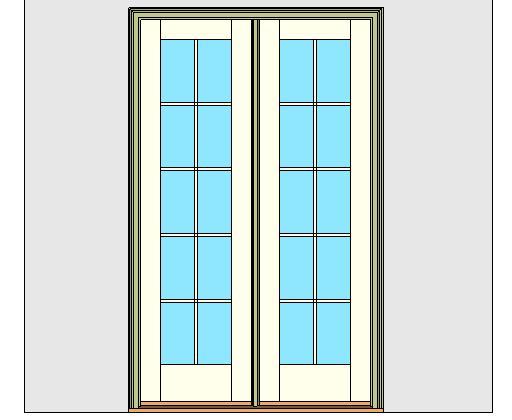 Kolbe Ultra Series Inswing Entrance Door 2-Wide Oak Sill Units