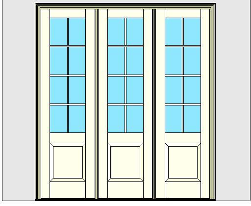 Kolbe Ultra Series Inswing Entrance Door 3-Wide 1-Panel Handicap Sill Units