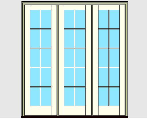 Kolbe Ultra Series Inswing Entrance Door 3-Wide Standard Sill Units