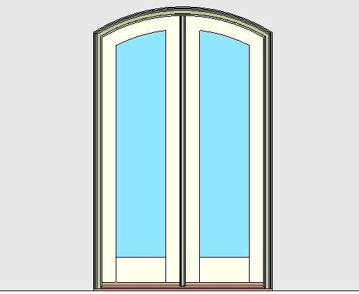 Kolbe Ultra Series Segment Head Inswing Door 2-Wide Oak Sill Units