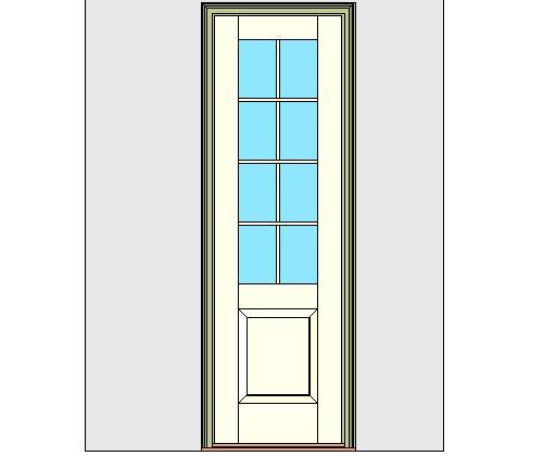 Kolbe Ultra Series  Outswing Entrance Door 1-Wide 1-Panel Oak Sill Units