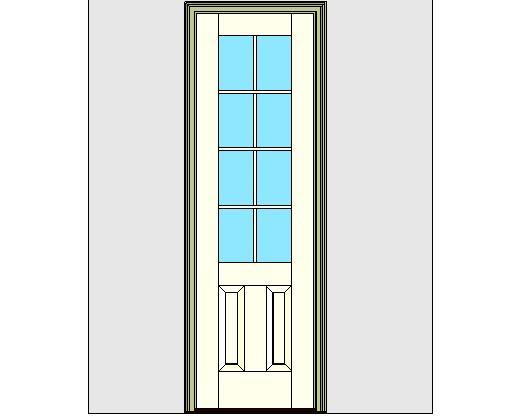 Kolbe Ultra Series  Outswing Entrance Door 1-Wide 2-Panel Handicap Sill Units