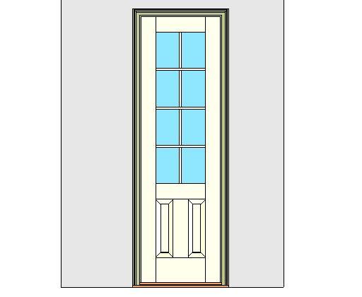 Kolbe Ultra Series  Outswing Entrance Door 1-Wide 2-Panel Oak Sill Units
