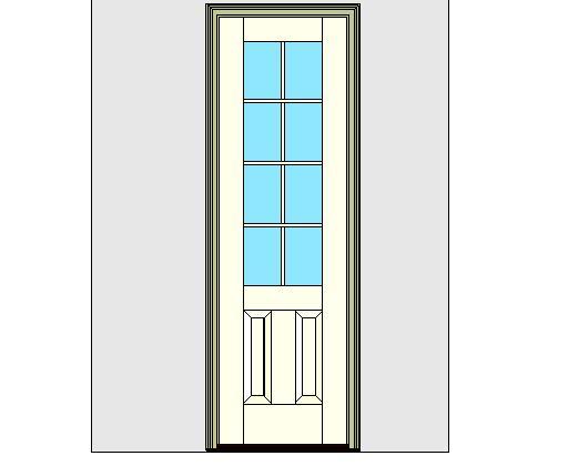 Kolbe Ultra Series  Outswing Entrance Door 1-Wide 2-Panel Standard Sill Units