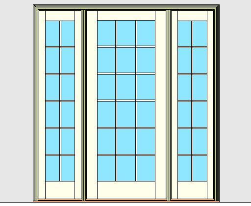 Kolbe Ultra Series Outswing Door 1-Wide Both Sidelites Oak Sill Units