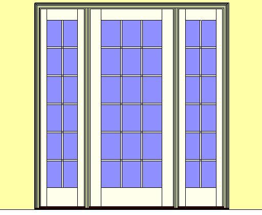 Kolbe Ultra Series Outswing Door 1-Wide Both Sidelites Standard Sill Units