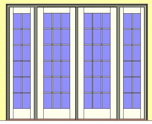 Kolbe Ultra Series Outswing Door 2-Wide Both Sidelites Oak Sill Units