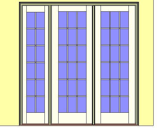 Kolbe Ultra Series Outswing Door 2-Wide Left Sidelite Oak Sill Units