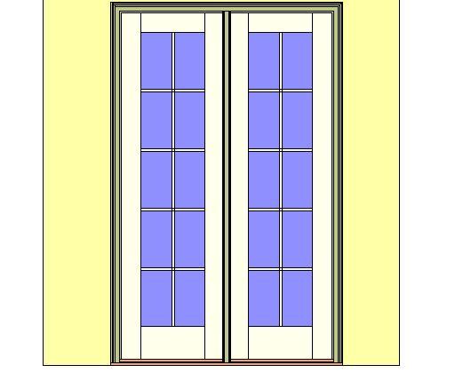 Kolbe Ultra Series Outswing Door 2-Wide Oak Sill Units
