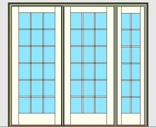 Kolbe Ultra Series Outswing Door 2-Wide Right Sidelite Oak Sill Units