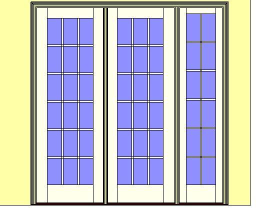 Kolbe Ultra Series Outswing Door 2-Wide Right Sidelite Handicap Sill Units