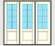 Kolbe Ultra Series Outswing Entrance Door 3-Wide 1-Panel Standard Sill Units