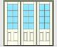 Kolbe Ultra Series Outswing Entrance Door 3-Wide 2-Panel Standard Sill Units