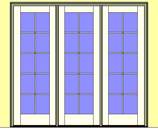 Kolbe Ultra Series Outswing Entrance Door 3-Wide Standard Sill Units