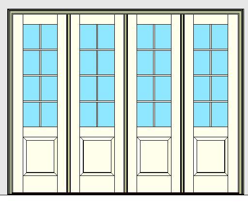 Kolbe Ultra Series Outswing Entrance Door 4-Wide 1-Panel Handicap Sill Units