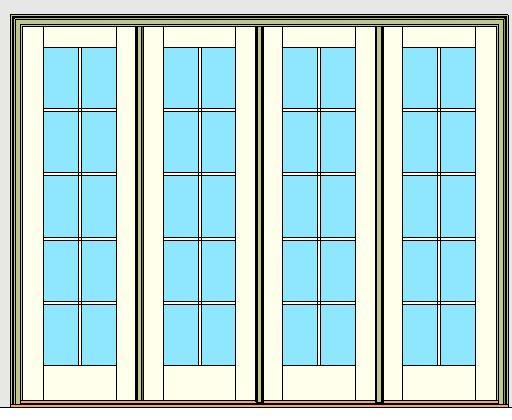 Kolbe Ultra Series Outswing Entrance Door 4-Wide Oak Sill Units