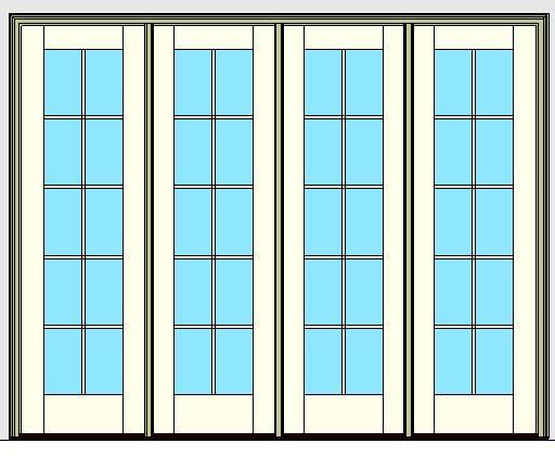 Kolbe Ultra Series Outswing Entrance Door 4-Wide Standard Sill Units