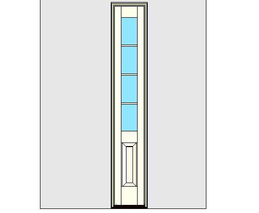 Kolbe Ultra Series Outswing Entrance Sidelite Panel Glass Standard Sill Units