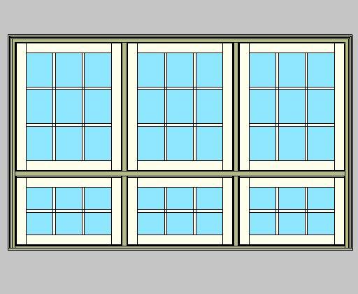 Kolbe Ultra Series Push-out Awning Combination 3-Wide x 2-High Units