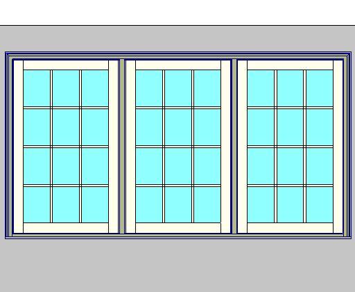 Kolbe Ultra Series Push-out Awning Picture 3-Wide Units