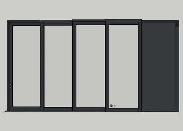 Kolbe Ultra Series SketchUp 6 TerraSpan 4-Panel Pocket Unit