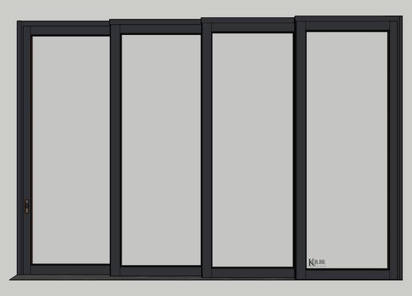 Kolbe Ultra Series SketchUp 6 TerraSpan 4-Panel Stacking Unit