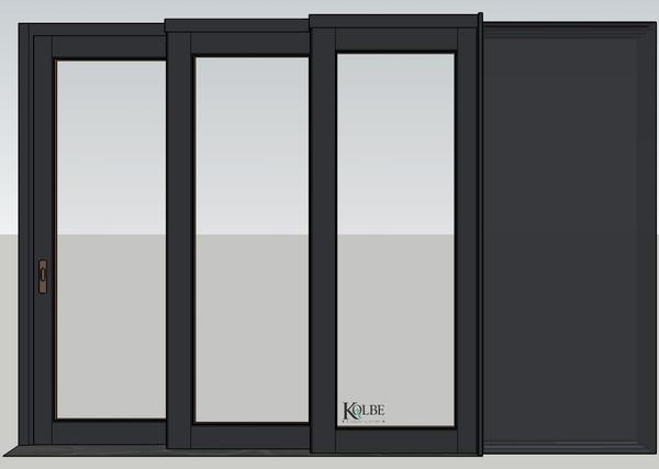 Kolbe Ultra Series SketchUp 7 TerraSpan 3-6-Panel Pocket Dynamic Units