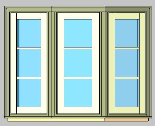Kolbe Ultra Series Casement 3-Wide S Series 30 Degree Bay Units