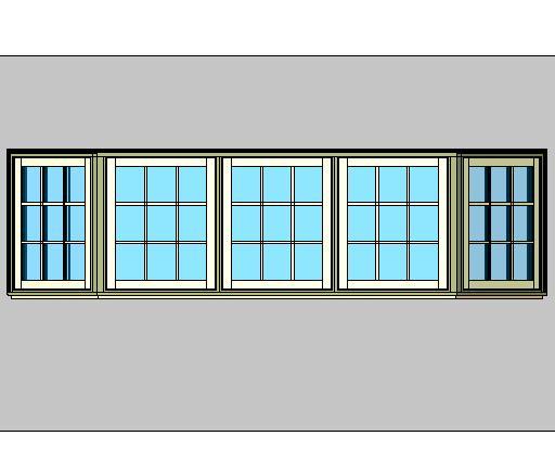 Kolbe Ultra Series Casement 5-Wide X Series 45 Degree Bay Units