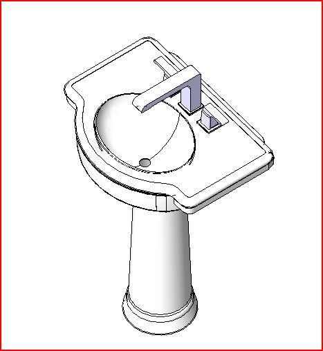 Revitcity Com Object Pedestal Sink