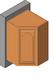 Upper Corner Wall Cabinet
