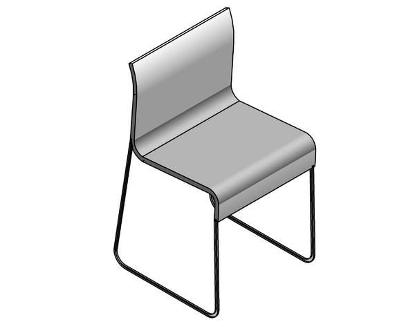 Chrome Stacking Chair