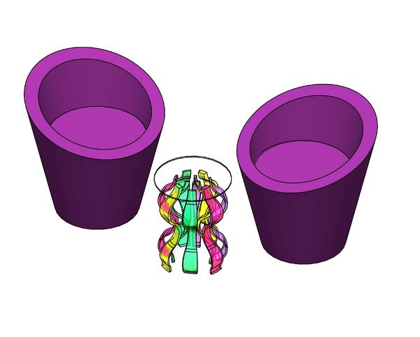 Crazy Acrylic End / Side Table