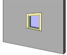 Fixed Window with Trim - Angle top