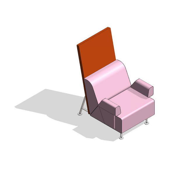 COALESSE_Metro_BIX - Sectional (Straight w/Back Screen, Arms)