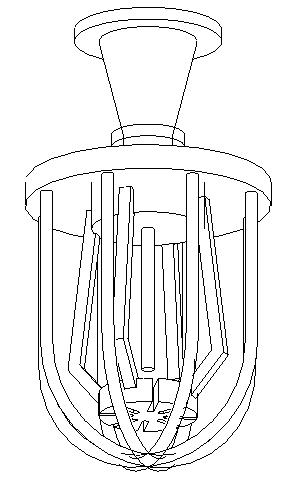 fire sprinkler with cage