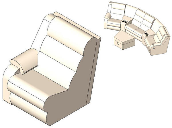 Left Recliner_Coaster_Sectional sofa