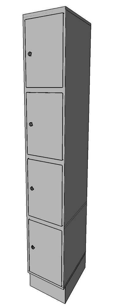 Four Tier Locker