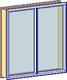 40mm Double Fixed Window - Even